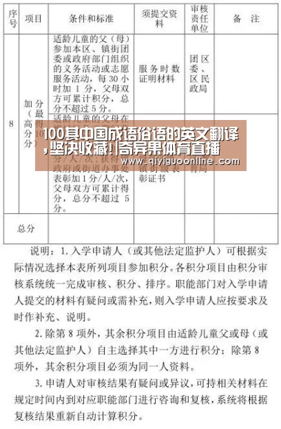 100其中国成语俗语的英文翻译,坚决收藏!|奇异果体育直播(图4) 奇异果体育官方网站